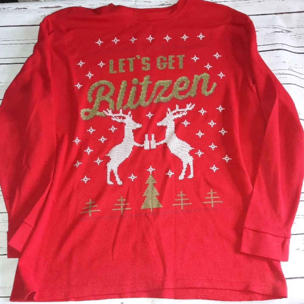 Let's Get Blitzen Christmas Long Sleeve Shirt